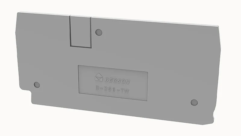 Торцевая крышка D-DS6-TW-01P-11 - Торцевая крышка, для клемм DS6-TW..., цвет: серый