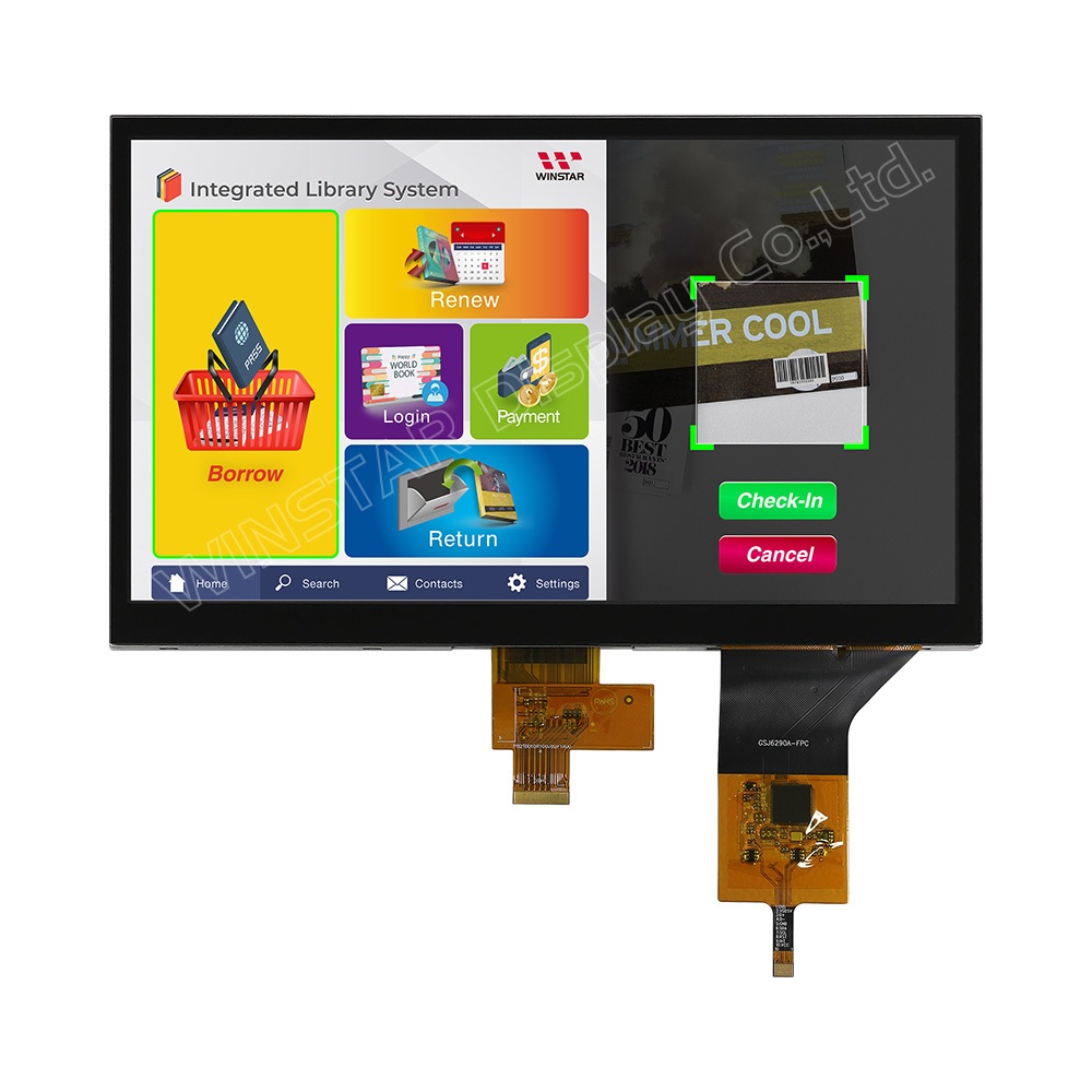 WF101JSYAHMNB0# - TFT 10.1", IPS, LED подсветка, 1024 x 600, емкостная сенс.панель PCAP, интерфейс MIPI DSI, яркость 900 cd/m2