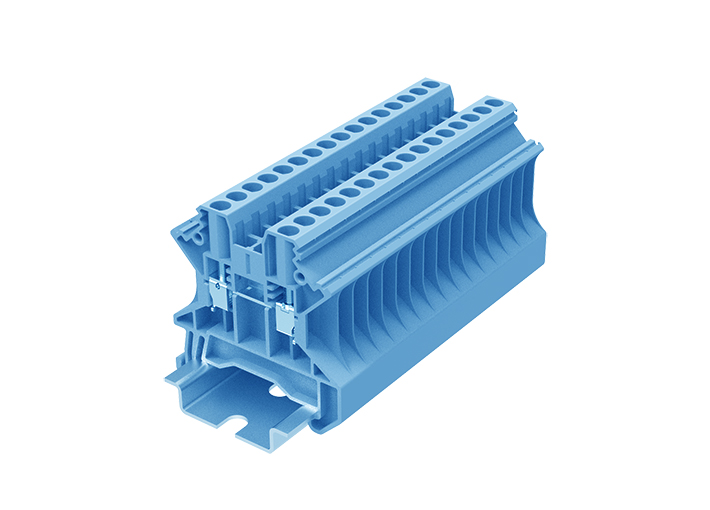 Проходная клемма TU2.5-2-BU - Проходная клемма, тип фиксации провода: винтовой, номинальное сечение: 2,5 мм кв., 24A, 1000V, ширина: 5,2 мм, цвет: синий, тип монтажа: DIN 35