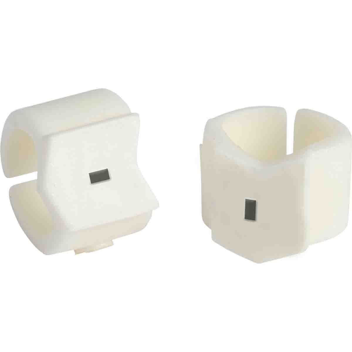 brd133436 - SCN-23-MINUS клипсы белые, 50шт/упак, для провода 5,9-8,5мм диаметра, легенда - (минус)