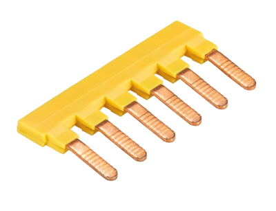 Соед. мостик IVK WKN 6 TK-6 - Соединительный мостик, для установки в зажимную клетку, изолированный, 6 полюсов, для клемм: WK 6; WKN 6 TK; WK 4 THSi 6,3x32, цвет: желтый