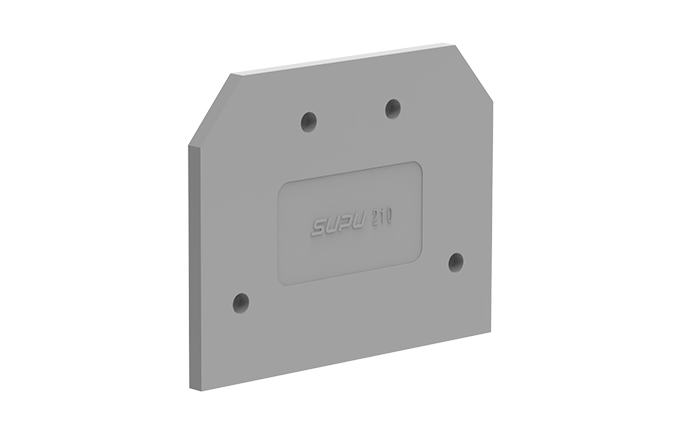 Торцевая крышка 210101 - Торцевая крышка для клемм TA10, цвет: серый