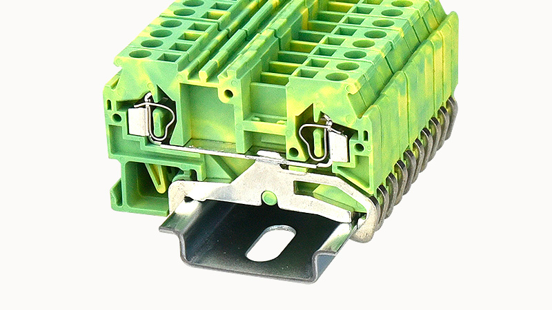 Заземляющая клемма WS2.5-PE-01P-1C - Заземляющая клемма, тип фиксации провода: пружинный, номинальное сечение: 2,5 мм кв., ширина: 5 мм, цвет: желто-зеленый, тип монтажа: DIN35