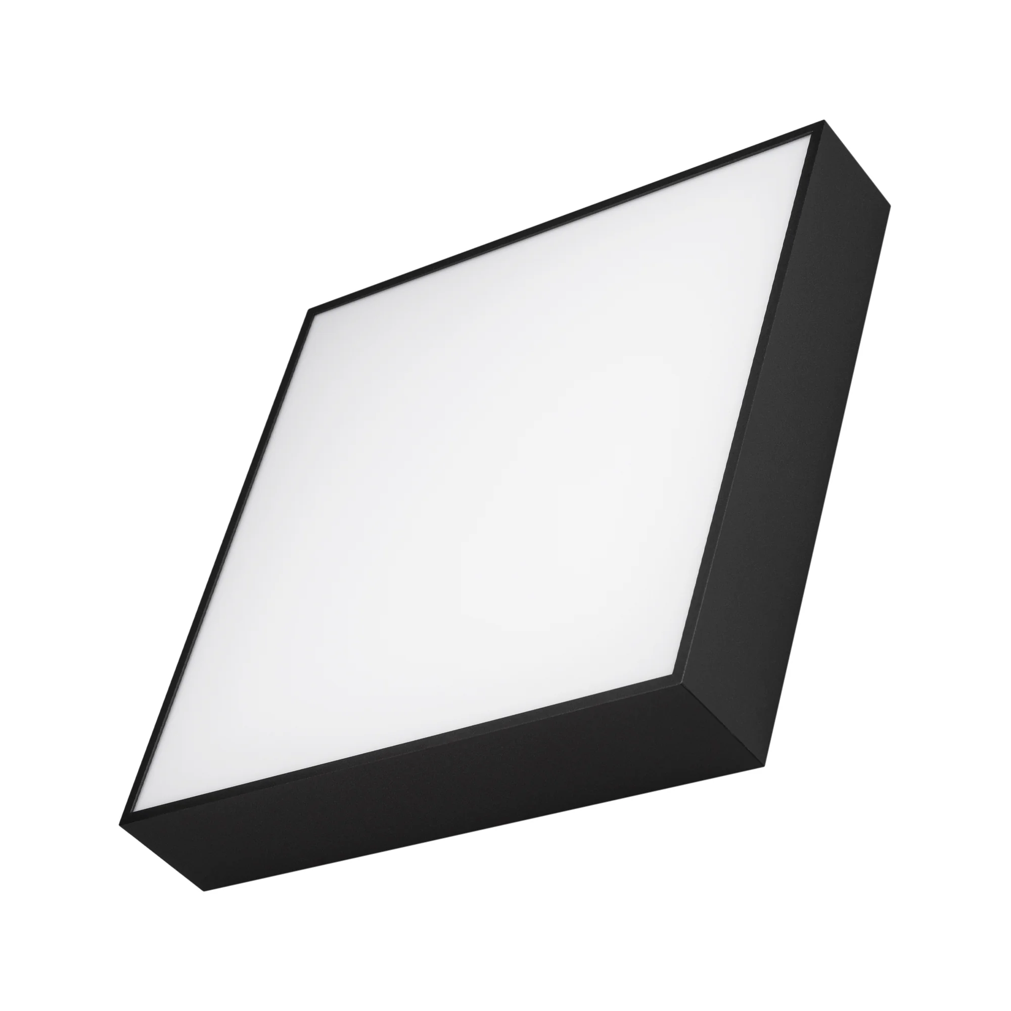 Светильник IM-QUADRO-EMERGENCY-3H-S350x350-33W Day4000 BK, 120 deg, 230V, IP40 металл, 2 года