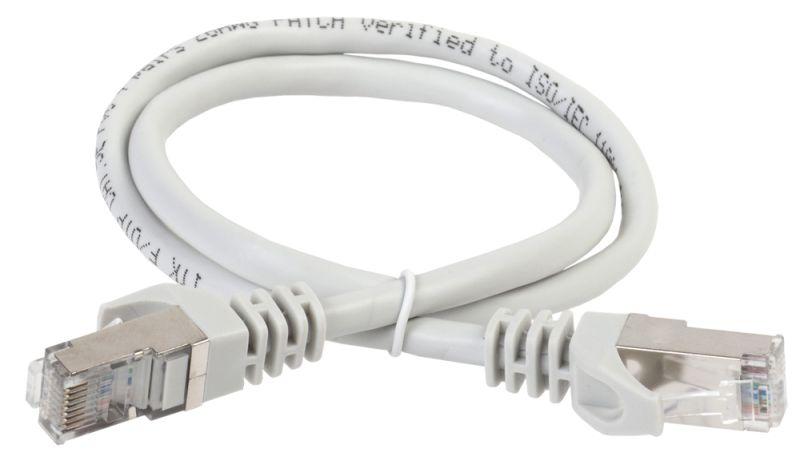 Коммутационный шнур (патч-корд), кат.5Е FTP, LSZH, 0,5м, серый PC01-C5EFL-05M