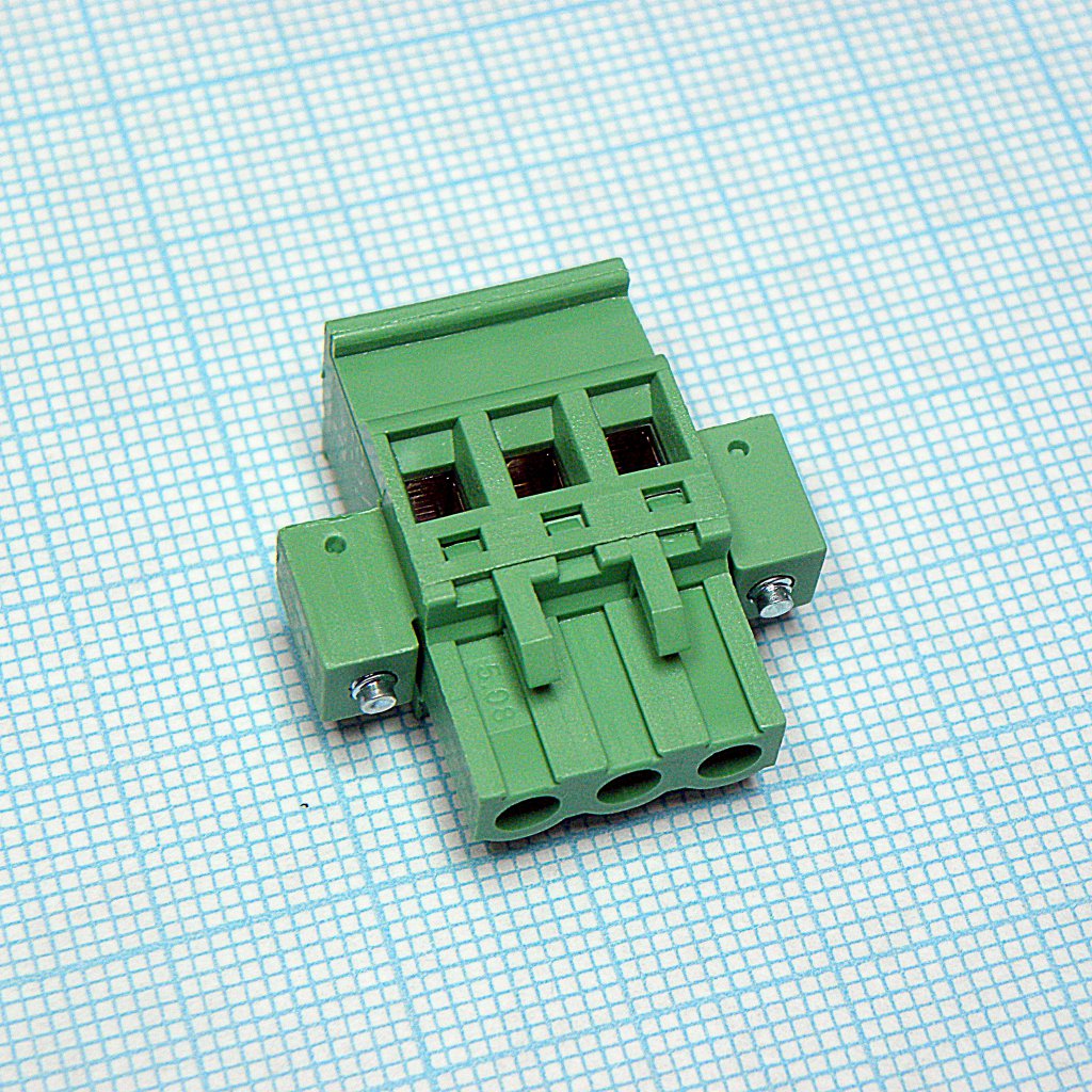 2EDGKAM-5.08-03P-14-00A(H) - Разъемный клеммный блок, 3 контакта. Серия 2EDGKAM-5.08