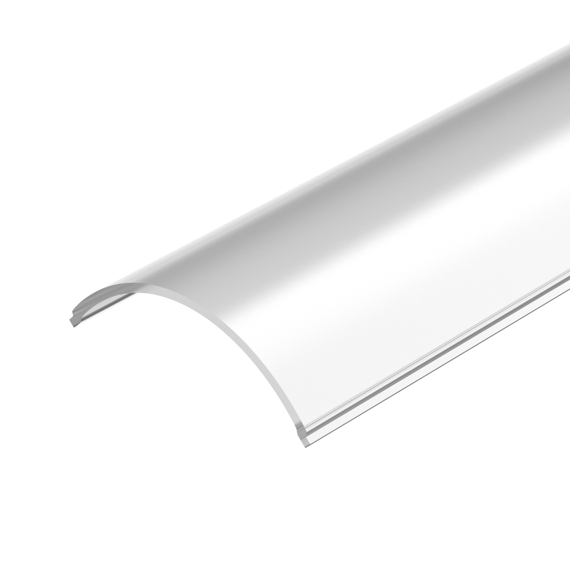 Экран ARH-KANT-H30-2000 Round Frost-PM 016582 - Полуматовый экран PMMA (90%) для профиля KANT-H30. Полукруглый, длина 2000мм. Цена за 1м.