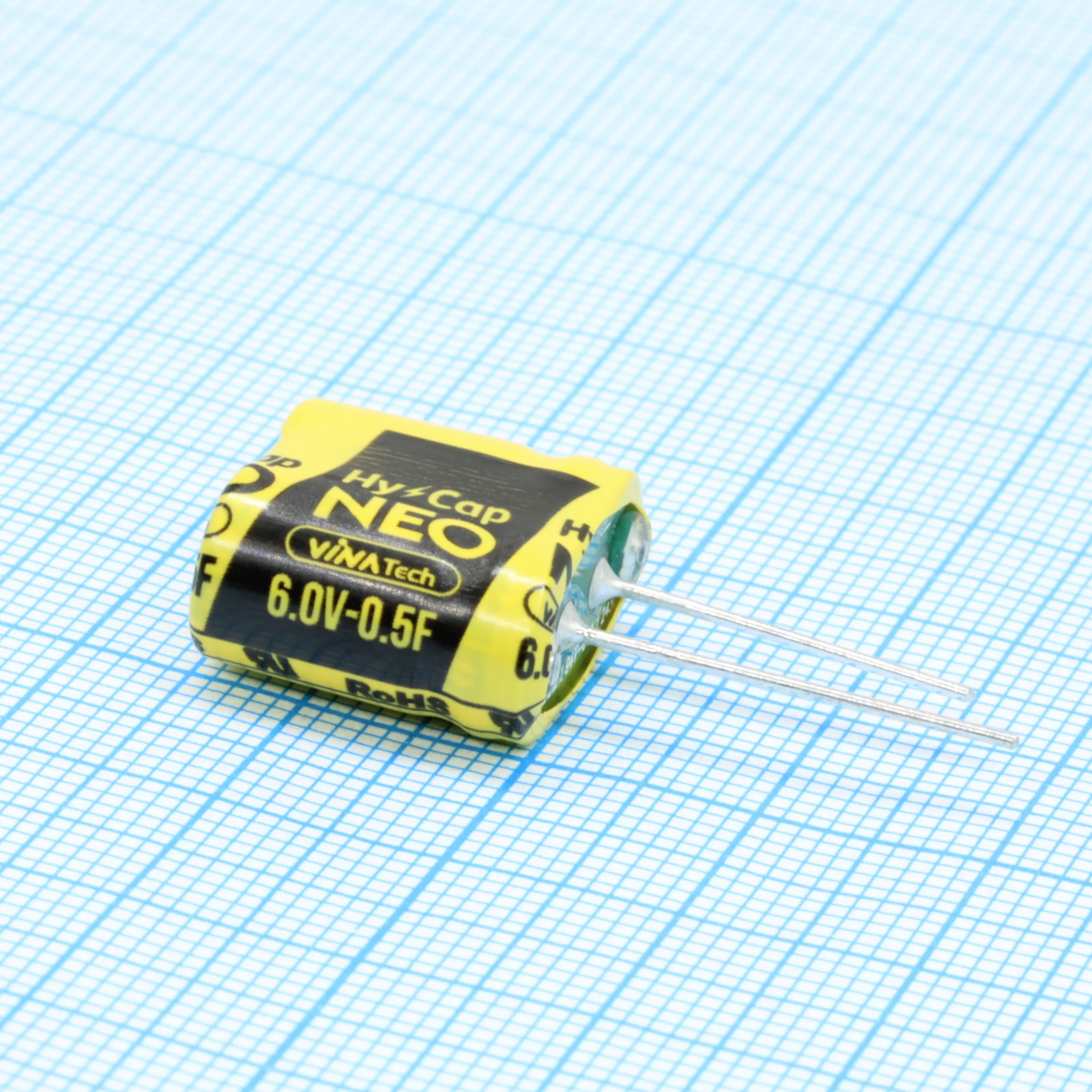 WEC6R0504QG I - Ионистор 0.5 Ф  6 В 8.5х17х15.5мм 65°C