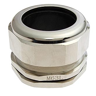 MBA63-49 - Ввод кабельный М63Х1.5 приборное отверстие 63.0…63.4мм диаметр кабеля 51мм приборный цанга разъемная никелированная латунь