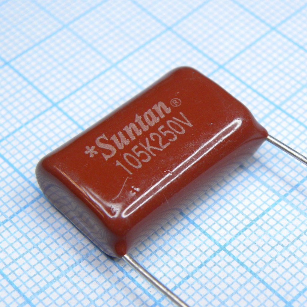 TS07002E105KSB0G0R - Конденсатор полипропиленовый 250В 1мкФ  ±10% 24x11x17мм +85°C