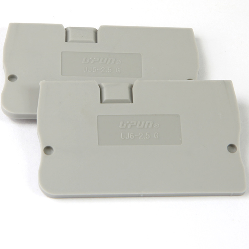 Торцевая крышка UJ6-2.5G - Торцевая крышка для клемм UJ6-2.5, цвет: серый