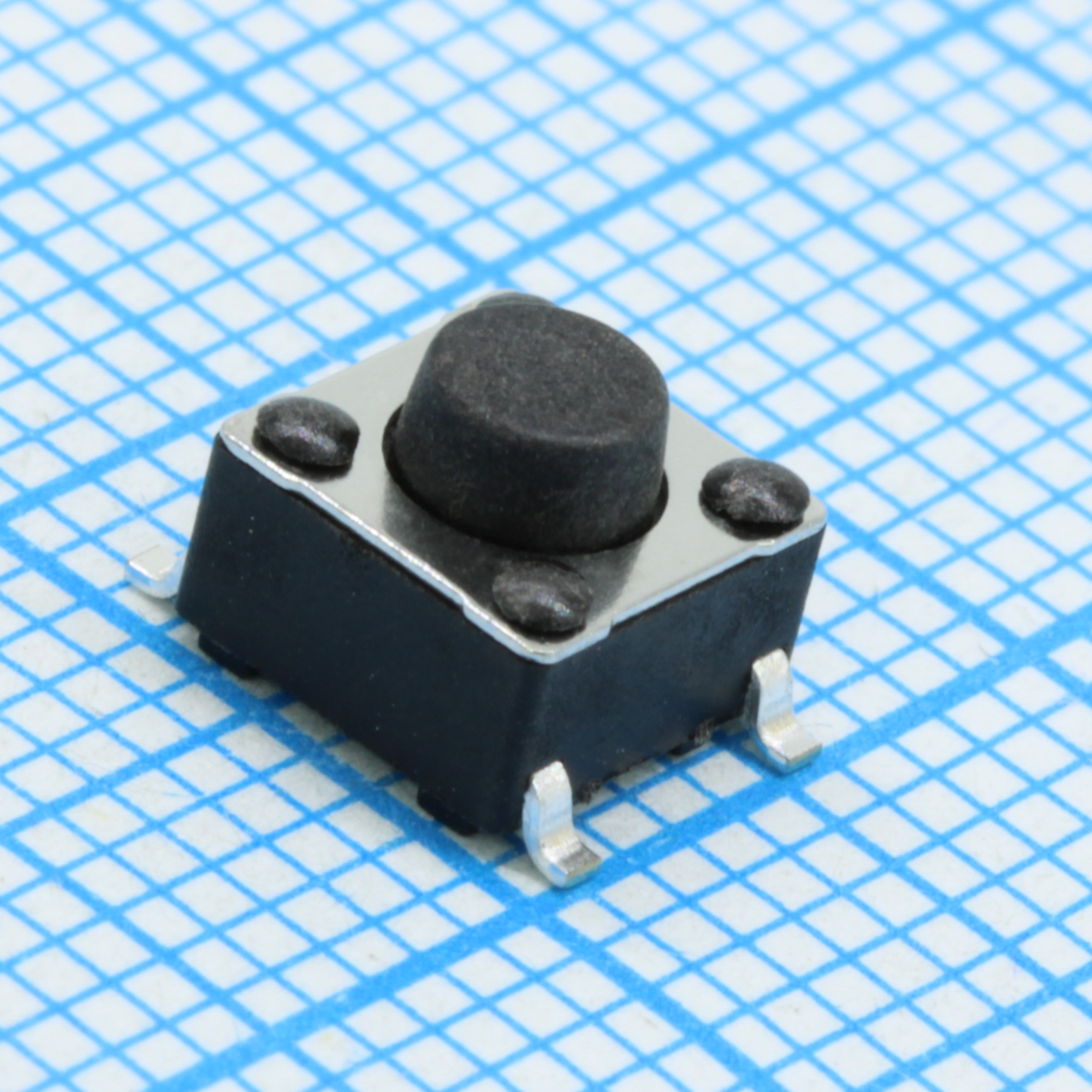 L-KLS7-TS6604-5.0-180-T - Кнопка тактильная 6х6мм h=5мм усилие нажатия 180гр SMD монтаж лента