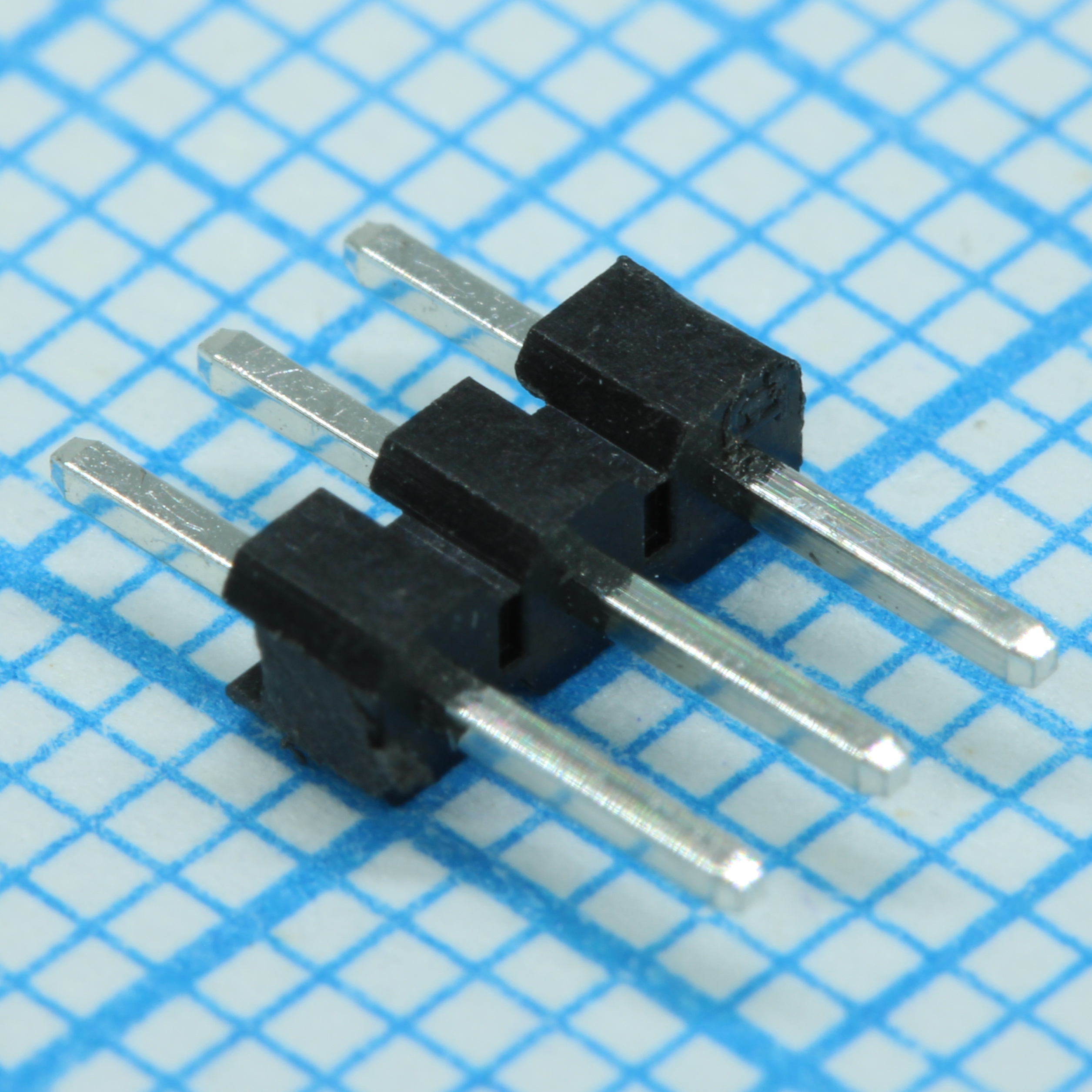 DS1025-01-1X3P6BV1 - Соединитель штыревой, вилка на плату однорядная прямая 3pin(1x3), шаг 2.00мм