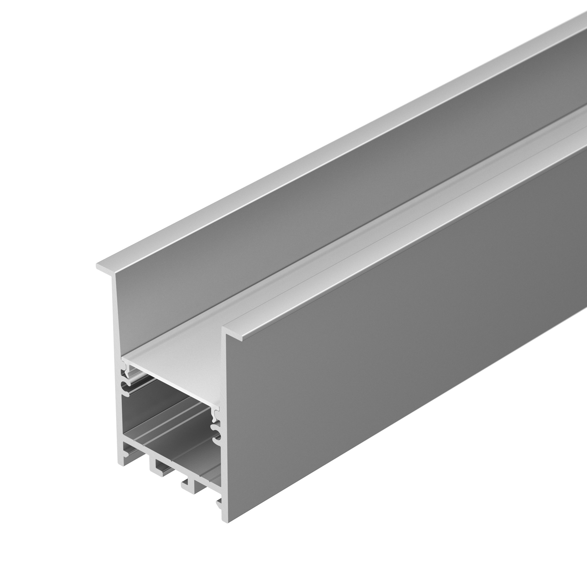Профиль SL-COMFORT-4551-F-2000 ANOD 031767 - Алюминиевый анодированный профиль для светодиодных лент и линеек. Экран утоплен в плоскости профиля, что позволяет скрыть источник света от прямого контакта с глазами. Габаритные размеры (LхWхH): 2000x45x51 мм,
