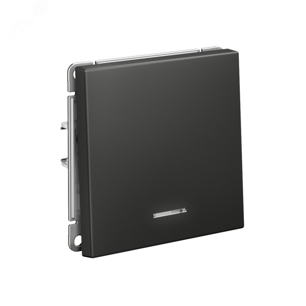 Выключатель 1-кл. ArtGallery (сх. 1а) 10AX с подсветкой механизм базальт SE GAL001413