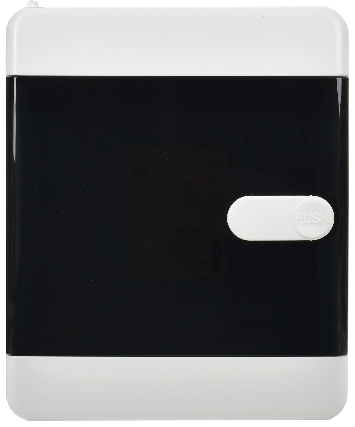 Корпус пластиковый навесной на 4 модуля ЩРН-П-4 IP41 UNION Compact черная прозрачная дверь UIC-KP12-N-04-41-K01