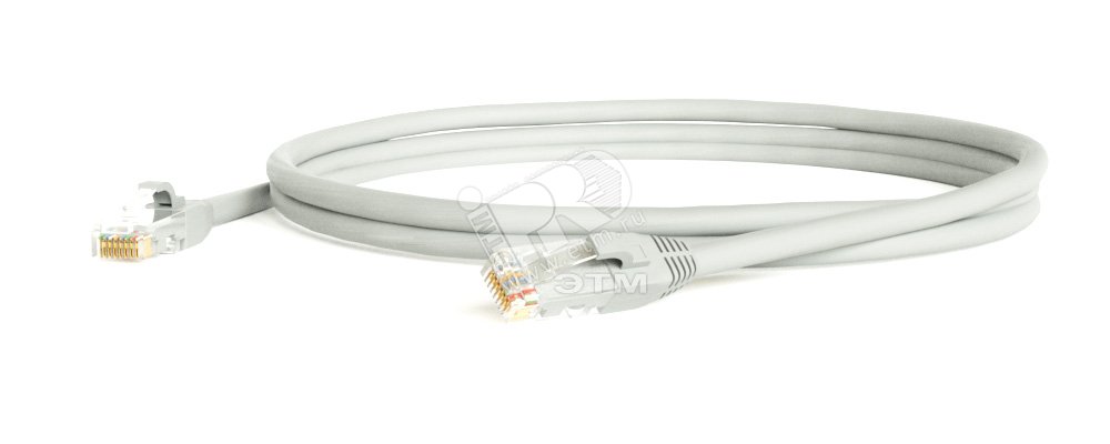 Патч-корд кат.5E U/UTP LSZH 3м PC-LPM-UTP-RJ45-RJ45-C5e-3M-LSZH-GY сер. 42273