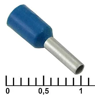 DN01006 BLUE (1.4X6MM) - Наконечник на кабель DN01006, синий, 1.4x6 мм