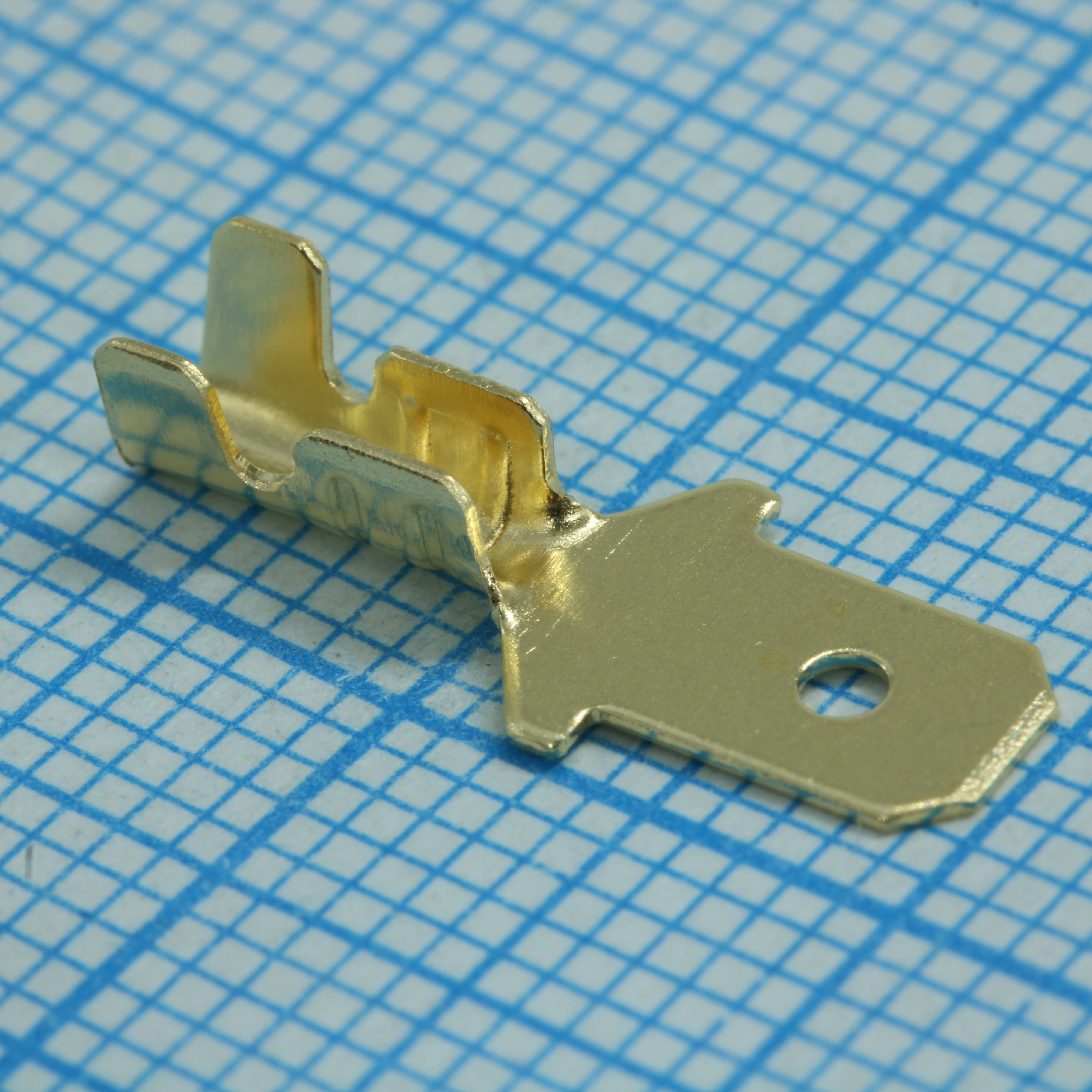 РП-П 1.5-(4.8) - Разъем плоский под двойной обжим, неизолированный (папа)