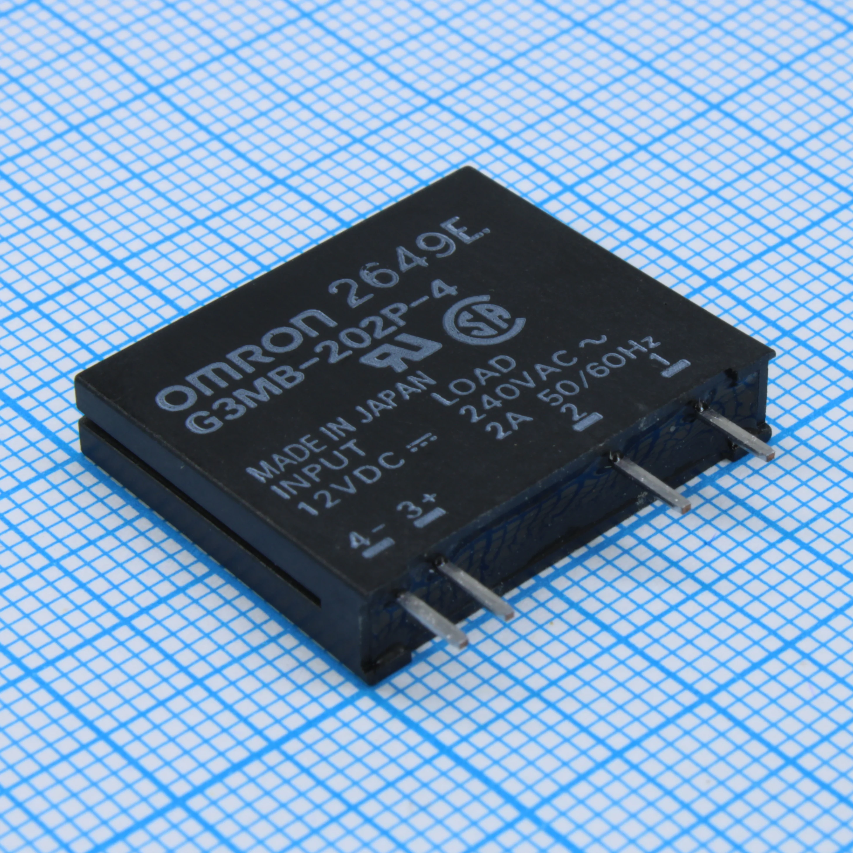 G3MB-202P4 DC12 - Реле твердотельное нормально открытое 2А 12В