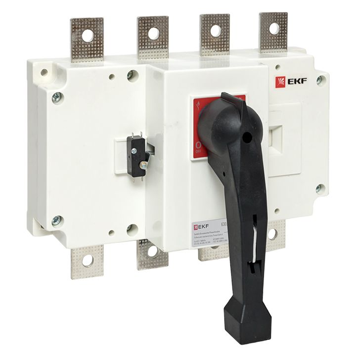 Рубильник-выключатель 630A 4P c рукояткой управления для прямой установки PowerSwitch psds-630-4