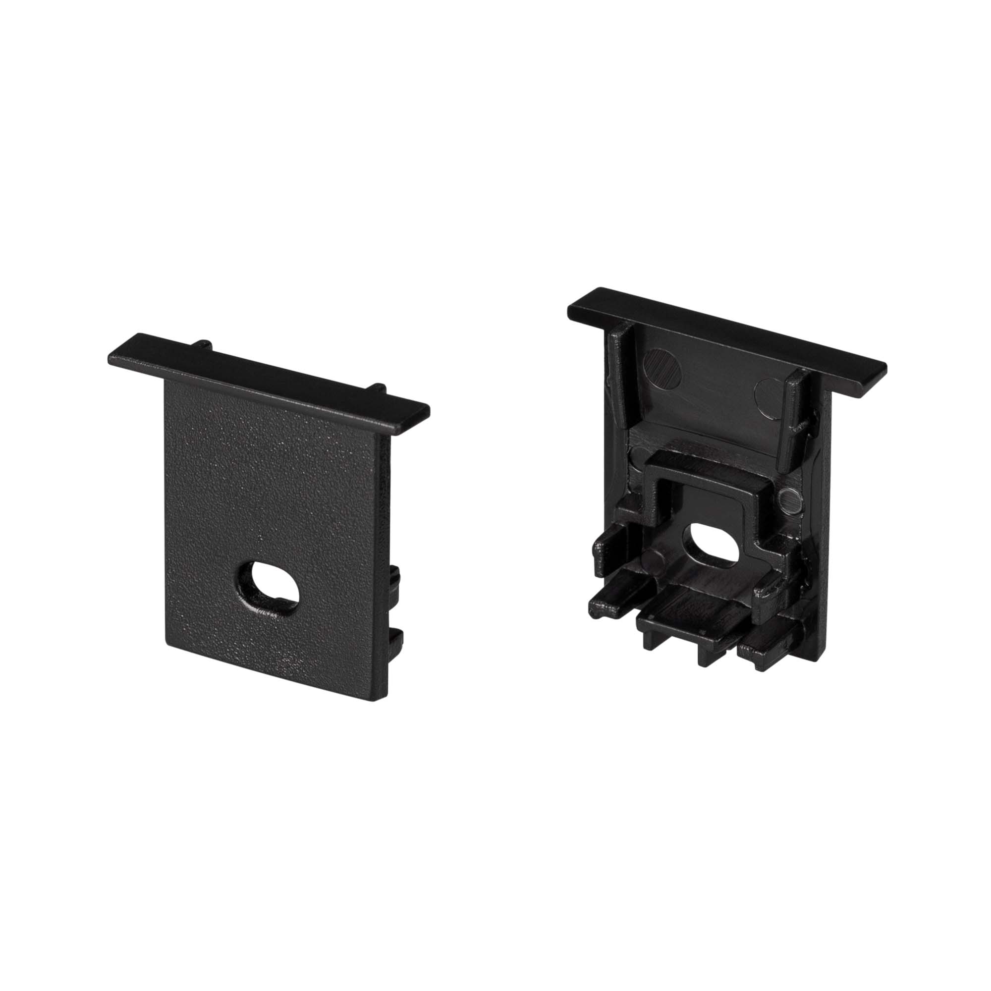Заглушка SL-COMFORT-1722-F BLACK c отверстием 031778 - Пара заглушек чёрного цвета (с отверстием) для профиля SL-COMFORT-1722-F BLACK. В комплекте 2 заглушки. Цена за комплект.