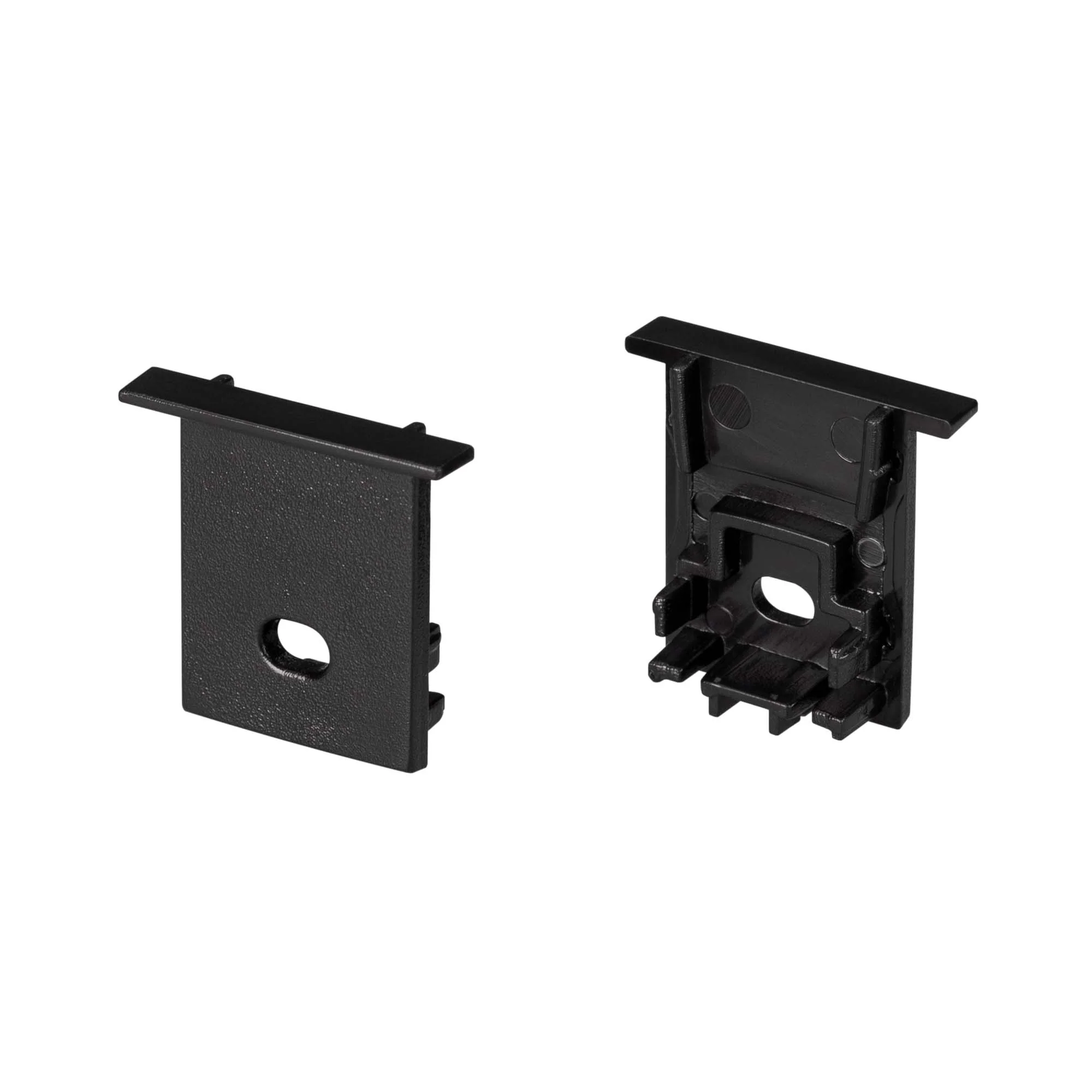 Заглушка SL-COMFORT-1722-F BLACK c отверстием 031778 - Пара заглушек чёрного цвета (с отверстием) для профиля SL-COMFORT-1722-F BLACK. В комплекте 2 заглушки. Цена за комплект.