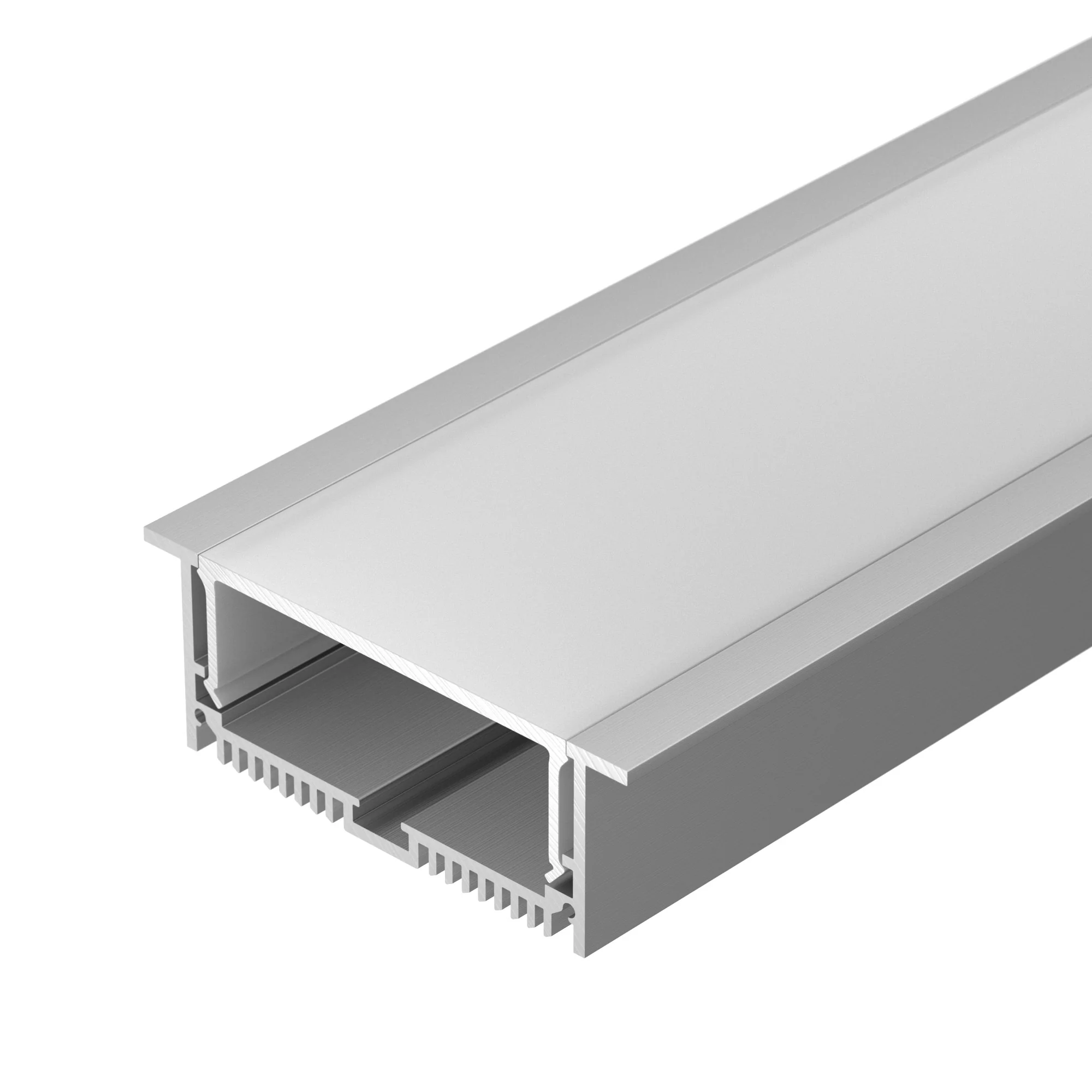 Профиль с экраном SL-LINIA88-F-2500 ANOD+OPAL 020471 - Комплект с экраном. Алюминиевый анодированный профиль для светодиодных лент и линеек. Габаритные размеры (LхWхH): 2500x88x32 мм, паз для установки 74 мм. Ширина площадки для ленты 60 мм. Аксессуары пр