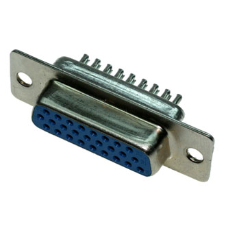 DHS-26F - Разъем D-SUB высокой плотности, 25 контактов, розетка кабельная