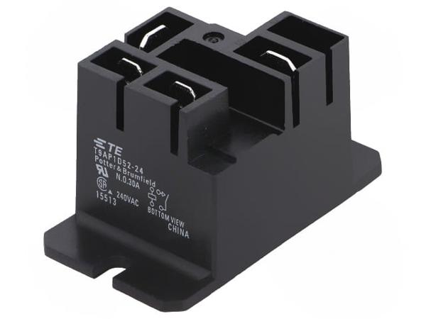 T9AP1D52-24 - Реле электромагнитное Uк = 24 VDC, конфигурация SPST-NO (1 Form A) Iн = 30 А, коммутируемое напряжение max: 277 VAC