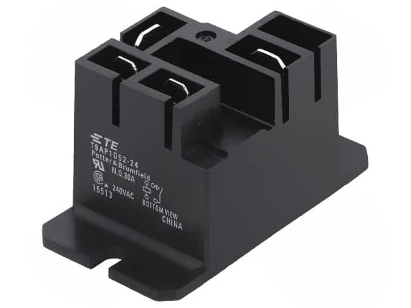 T9AP1D52-24 - Реле электромагнитное Uк = 24 VDC, конфигурация SPST-NO (1 Form A) Iн = 30 А, коммутируемое напряжение max: 277 VAC
