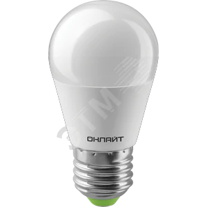 Лампа светодиодная LED 10вт Е27 белый матовый шар