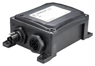 Распределительная коробка RST 1I/30 - Распределительнная коробка, серия RST Classic, IP68(69k), 3 полюса, 1 вход / 3 выхода, номинальные характеристики: 250/400V, 20A,  с монтажными фланцами, цвет: черный, серия RST Classic