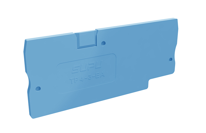 Торцевая крышка TP4-3-BU-EA - Торцевая крышка для клемм TP4-3-..., цвет: синий