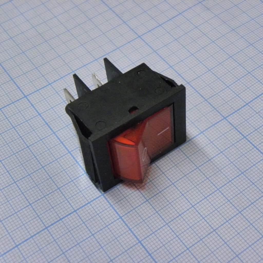 SWR 201-2B3 Ч/К IRS - Переключатель клавишный с подсветкой