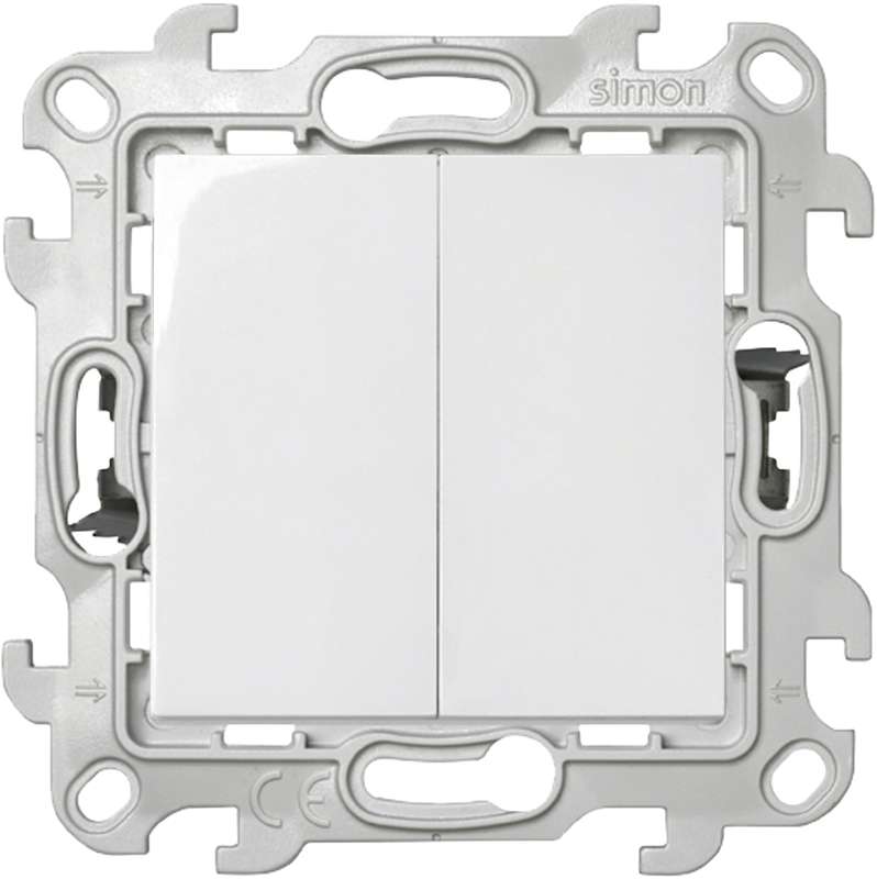 Выключатель 2-кл. 1п 2мод. СП 24 10А IP20 Push&Go механизм бел. 2420398-030