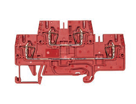 Клемма функц. WKFN 2,5 E/35/NGL - Многоуровневая функциональная клемма, тип фиксации провода: пружинный, номинальное сечение: 2,5 мм кв., 24V, ширина: 5 мм, цвет: красный, тип монтажа: DIN 35