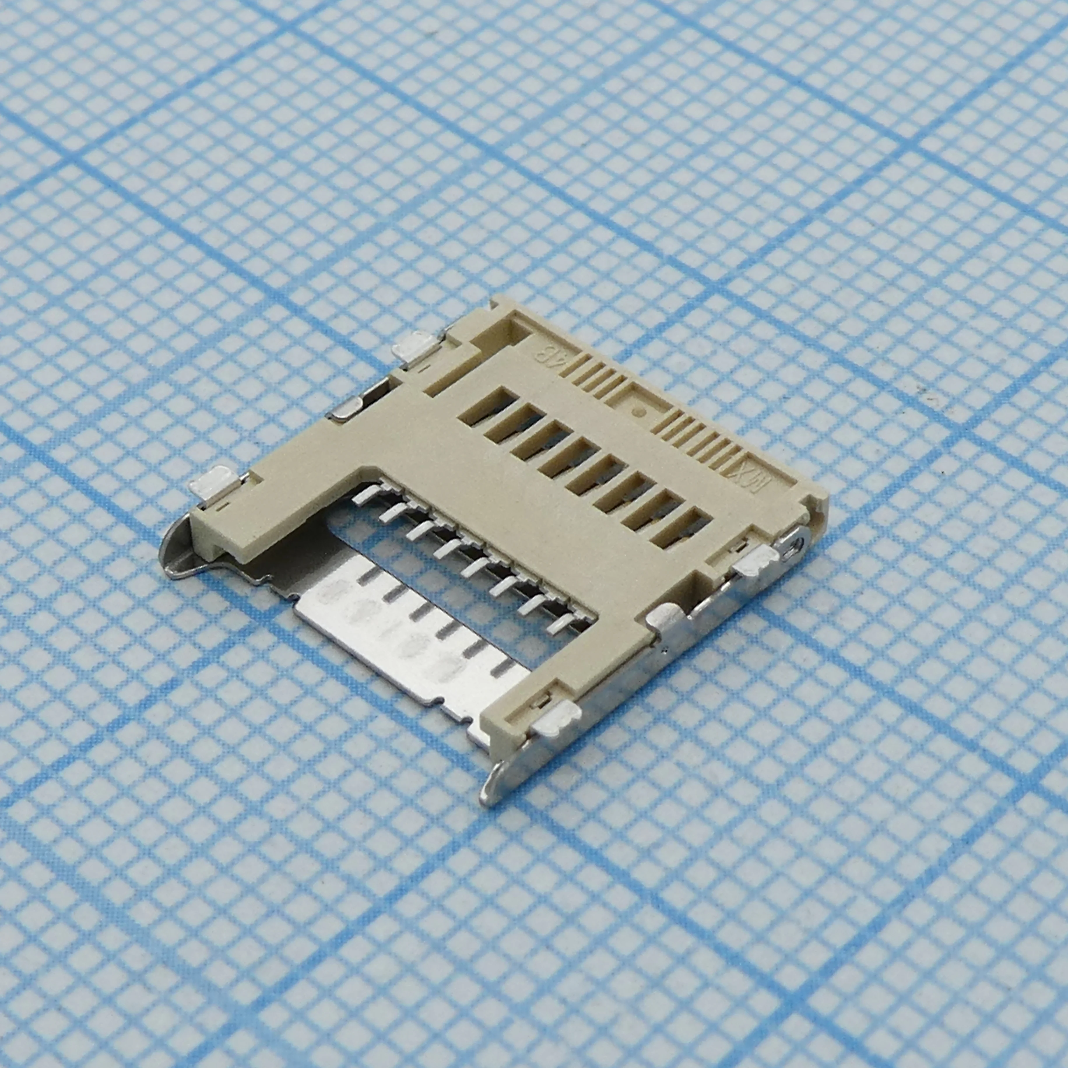5009010801 - Гнездо памяти, Серия 500901, Micro SD, 8 контакт(-ов), Медный Сплав, Контакты с Покрытием из Золота