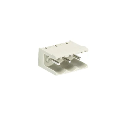 Вилка Wiecon 8113 S / 3 W OB GR OF - Вилочный разъем, горизонтальный, без боковых стенок, на плату, шаг 5 мм, 3 полюса, фиксация на плате пайкой, 400V, 12А, без маркировки, цвет: серый, серия 8113 S WOF