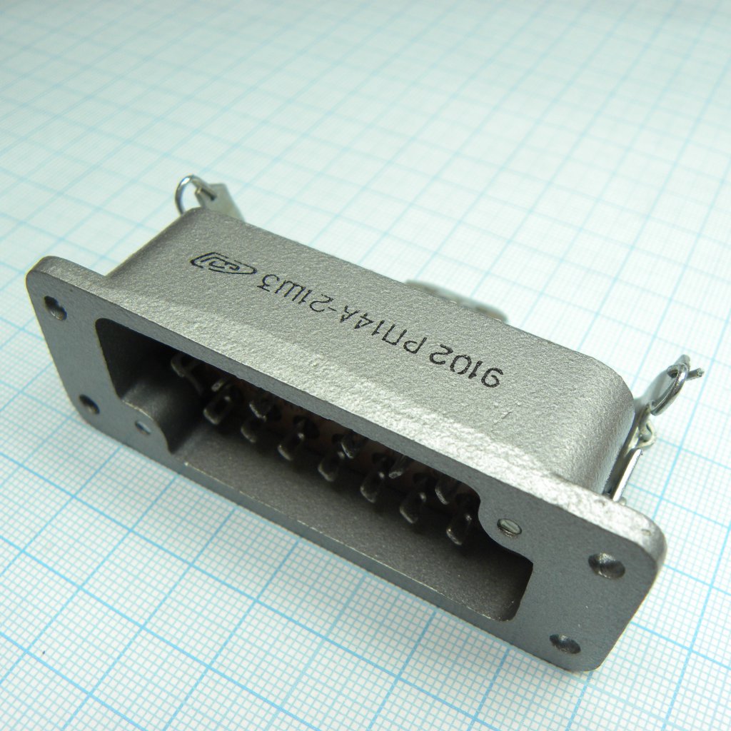 РП14А-21Ш3 - Соединитель  низкочастотный, прямоугольный, внутреннего монтажа