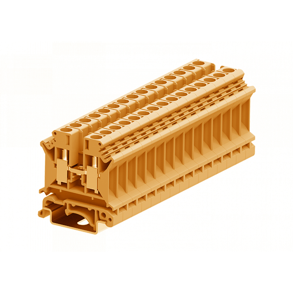 Проходная клемма 306904 - Проходная клемма, UK4, тип фиксации провода: винтовой, номинальное сечение: 6 мм кв., 41A, 800V, ширина: 8,1 мм, цвет: оранжевый, тип монтажа: DIN 35