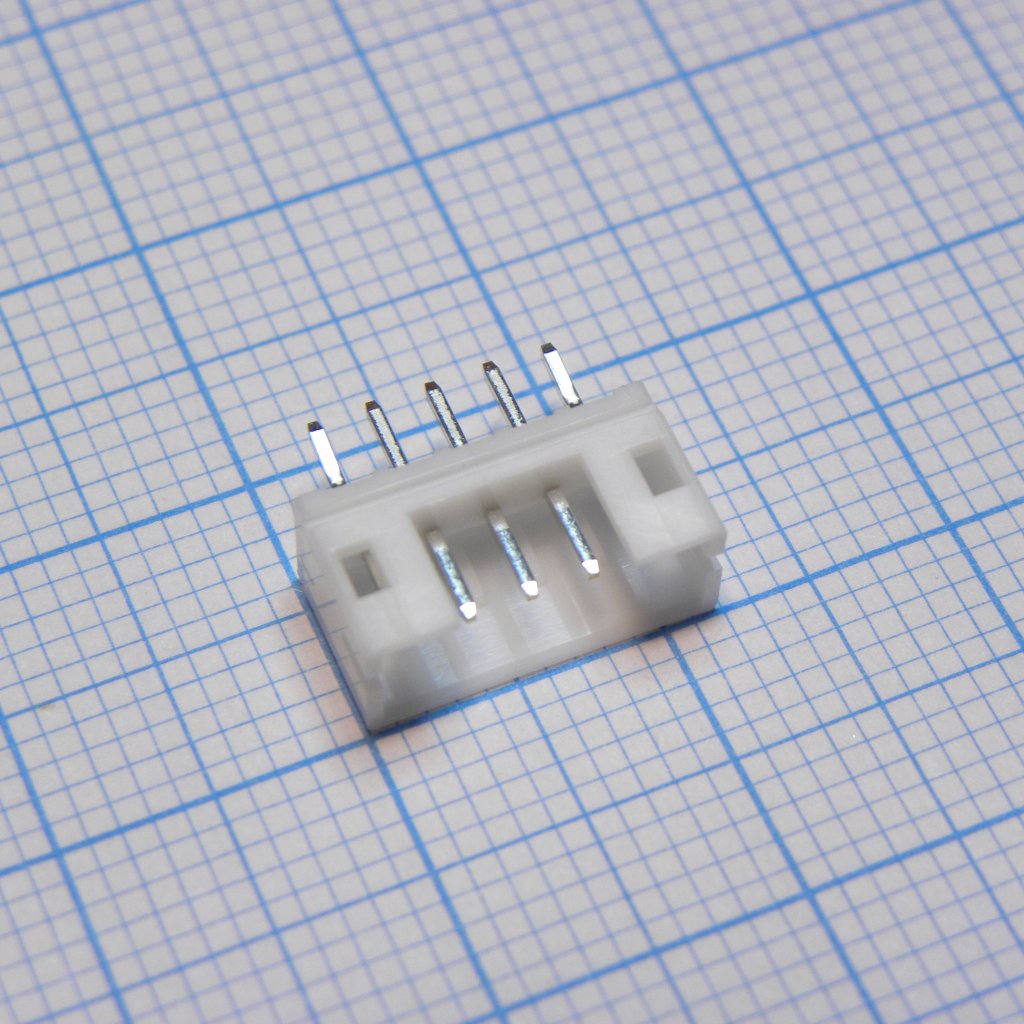 B5B-PH-K-S (LF)(SN) - Разъем типа провод-плата, 2 мм, 5 контакт(-ов), Штыревой Разъем, Серия PH, Сквозное Отверстие