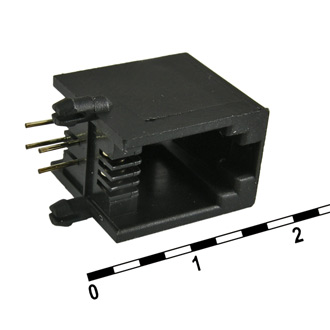 TJ4P4C - Разъем RJ TJ4P4C, под пайку