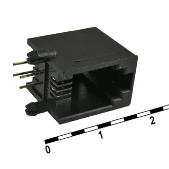 TJ4P4C - Разъем RJ TJ4P4C, под пайку
