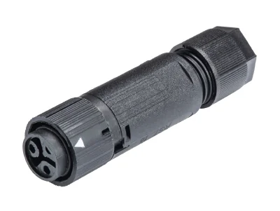 Разъем RST16I3/2S B1 ZT4 SW - Розеточный разъем на кабель диам. 5-9,5 мм, IP68(69k), 2 полюса, цвет: черный, номинальные характеристики: 250V 16A, серия gesis RST MINI