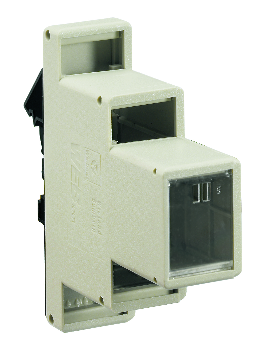 Корпус 87.020.0053.0 - Корпус для РЭА, с универсальным креплением, без печатной платы, габариты корпуса, Ш х В х Г (мм): 27 x 74 x 96, габариты платы, Ш х В х Г (мм): Плата A 93 x 22, Плата B 63 x 22, цвет: серый, серия wiebox WEB 2