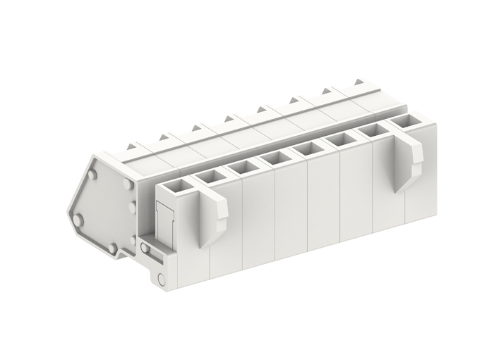 Розеточный разъем на кабель 450658 - Розеточный разъем, угловой, на кабель, шаг: 5.0 мм, 8 полюсов, фиксация провода пружинная, исполнение: стандартное, 320V, 12A, цвет: серый