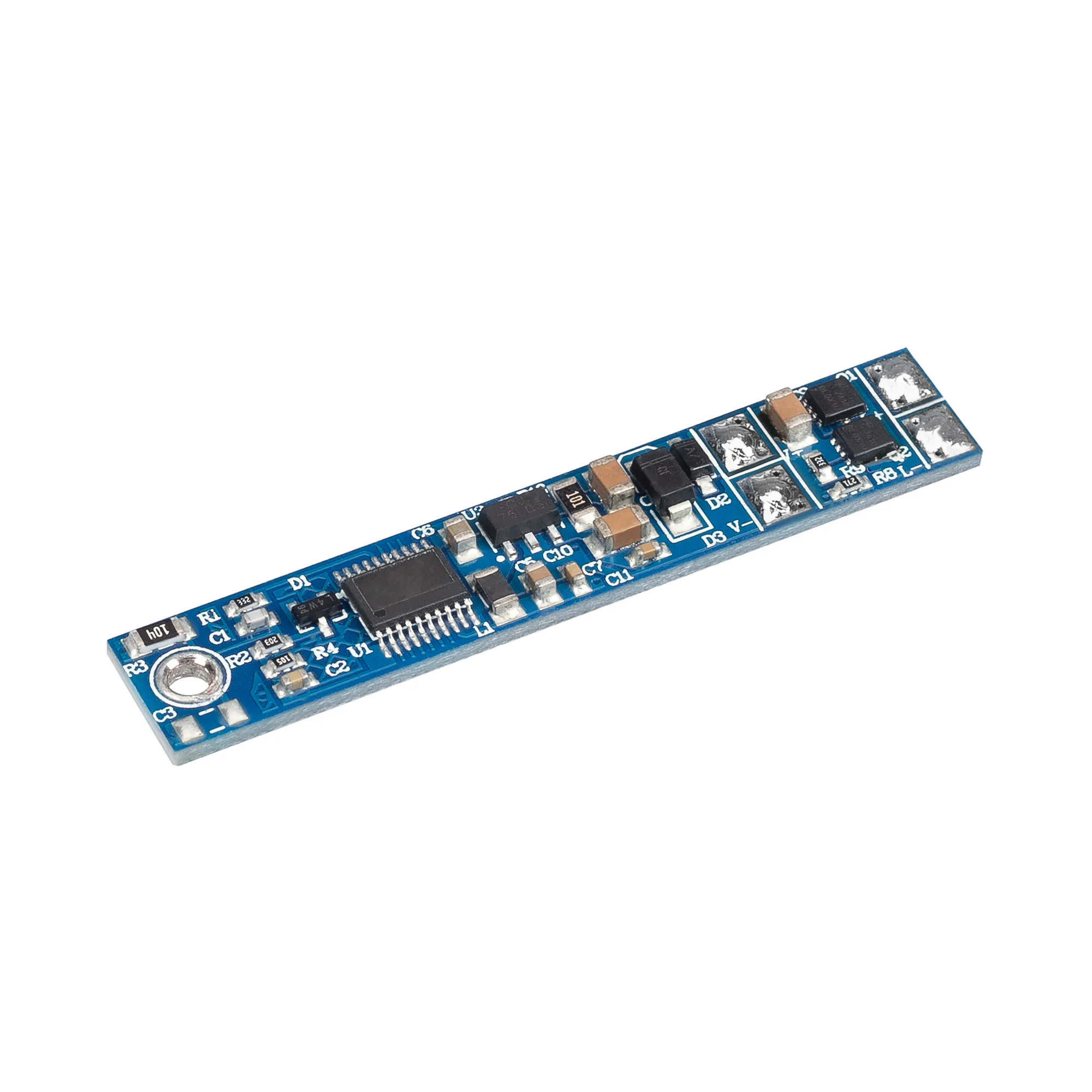 Сенсорный диммер SR-RULE-DIM-CPCT (12-24V, 1x3A, 55x10mm) 047159 - Сенсорный (емкостной) диммер для светодиодной ленты (ШИМ), встраиваемый в алюминиевый профиль. Питание/рабочее напряжение 12-24VDC, максимальный ток 3A на канал, 1 канал, максимальная мощн