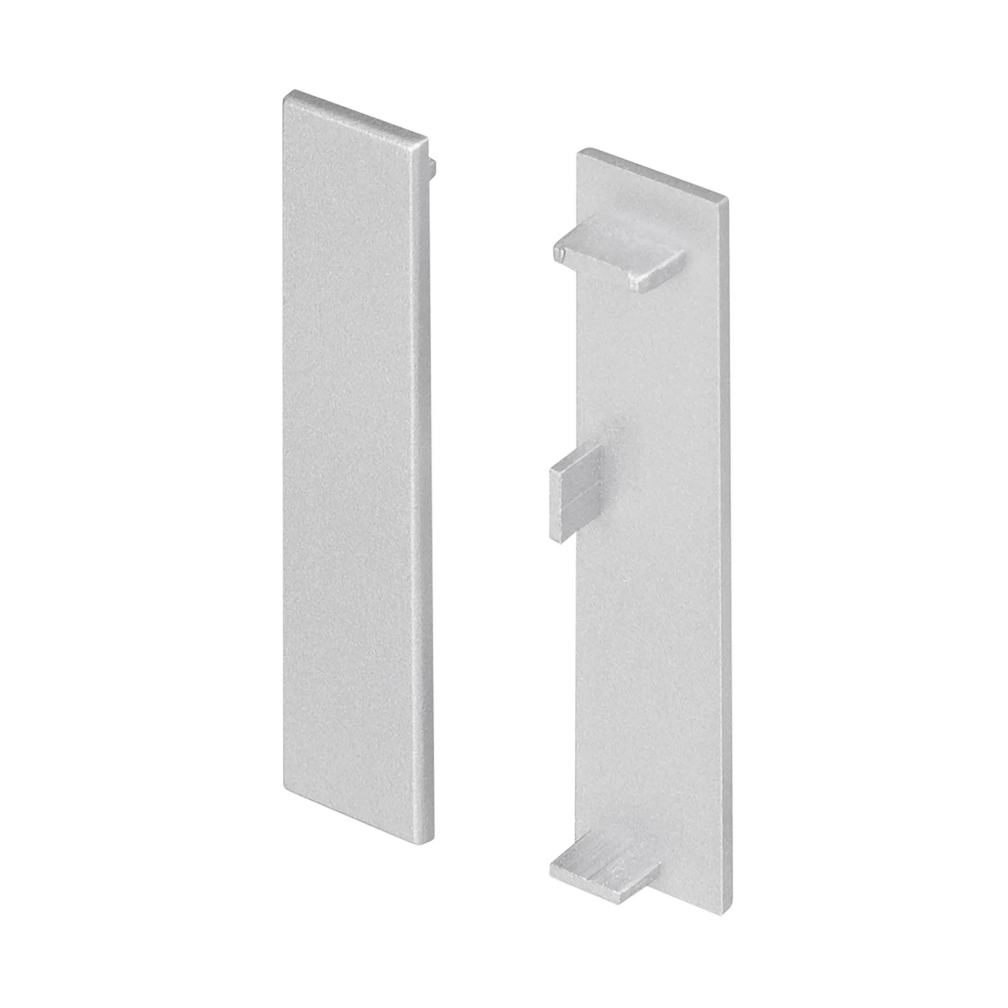 Заглушка PLINTUS-H55 046394 - Пара глухих заглушек для профиля PLINTUS-H55 серого цвета. Материал пластик.  В комплекте 2 шт., цена за 1 комплект.