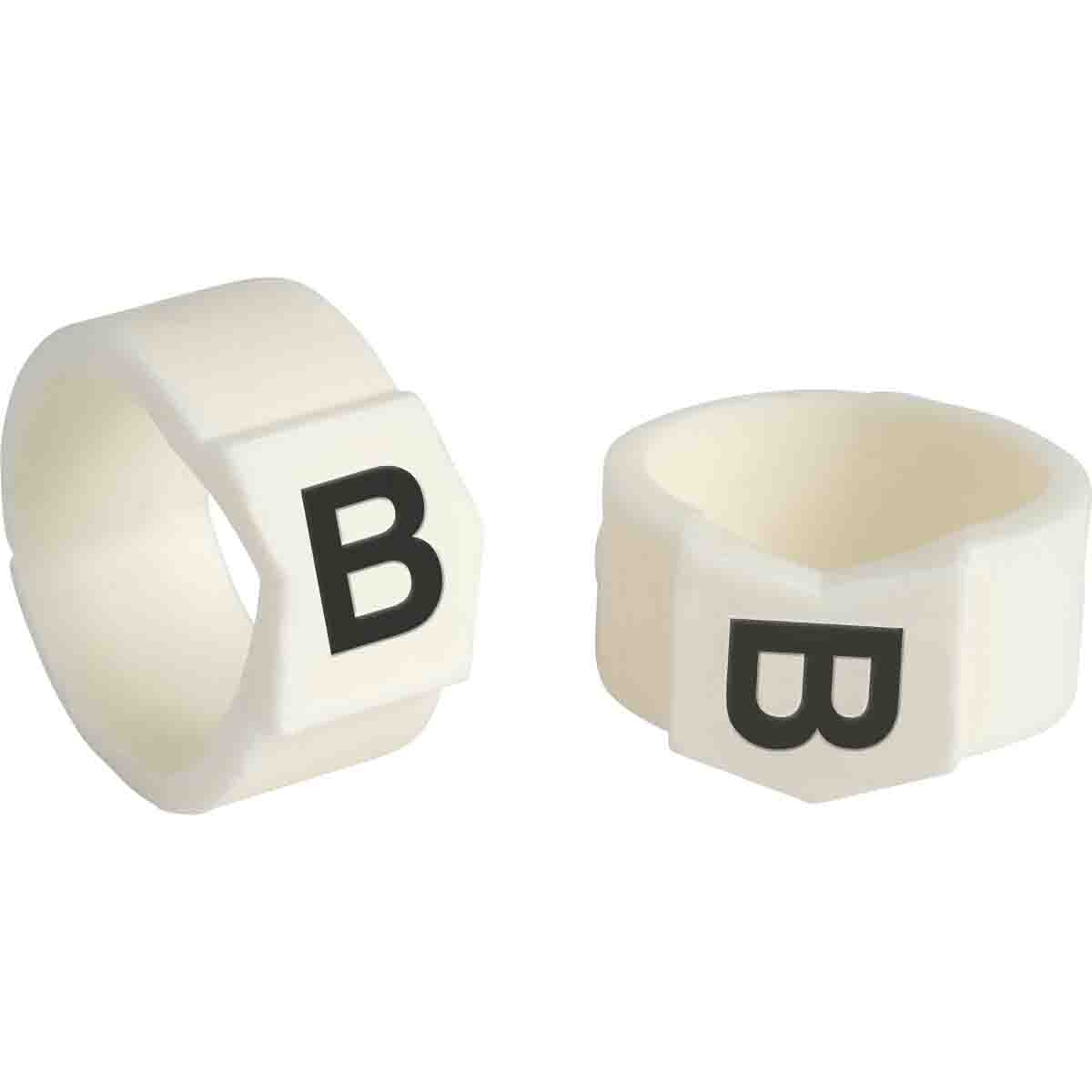 brd133711 - SCN-61-B клипсы белые, 50шт/упак, для провода 15,1-19,0мм диаметра, легенда B